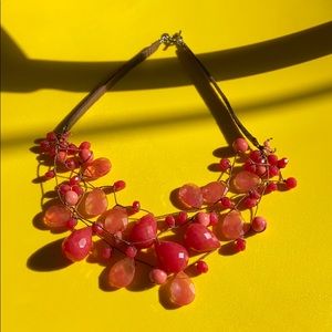 Chan Luu briolette pink crystal necklace